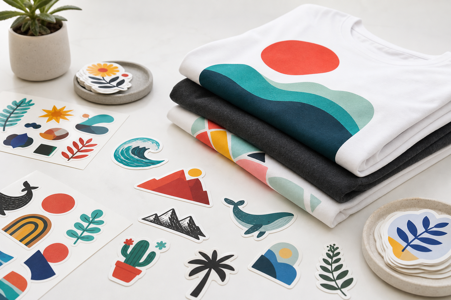 Custom stickers and t-shirts by ShirtNSticker